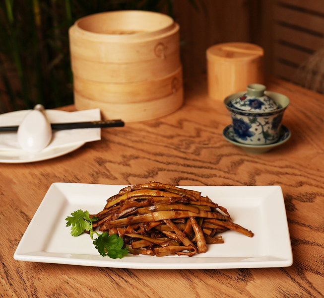 steam nyc braised bamboo shoots