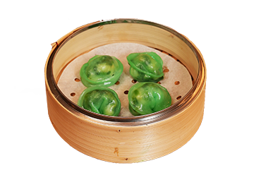 steam nyc snow peas & shrimp dumplings