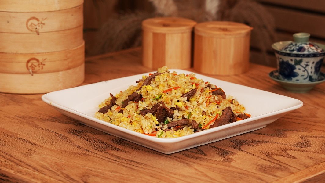 steam nyc beef fried rice