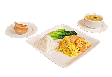 steam nyc silky egg w. shrimp in black truffle