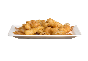 steam nyc squid & shrimp in homemade salted egg sauce