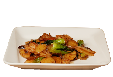 steam nyc shanghai style fried rice cake