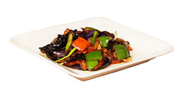 steam nyc eggplant w. garlic sauce